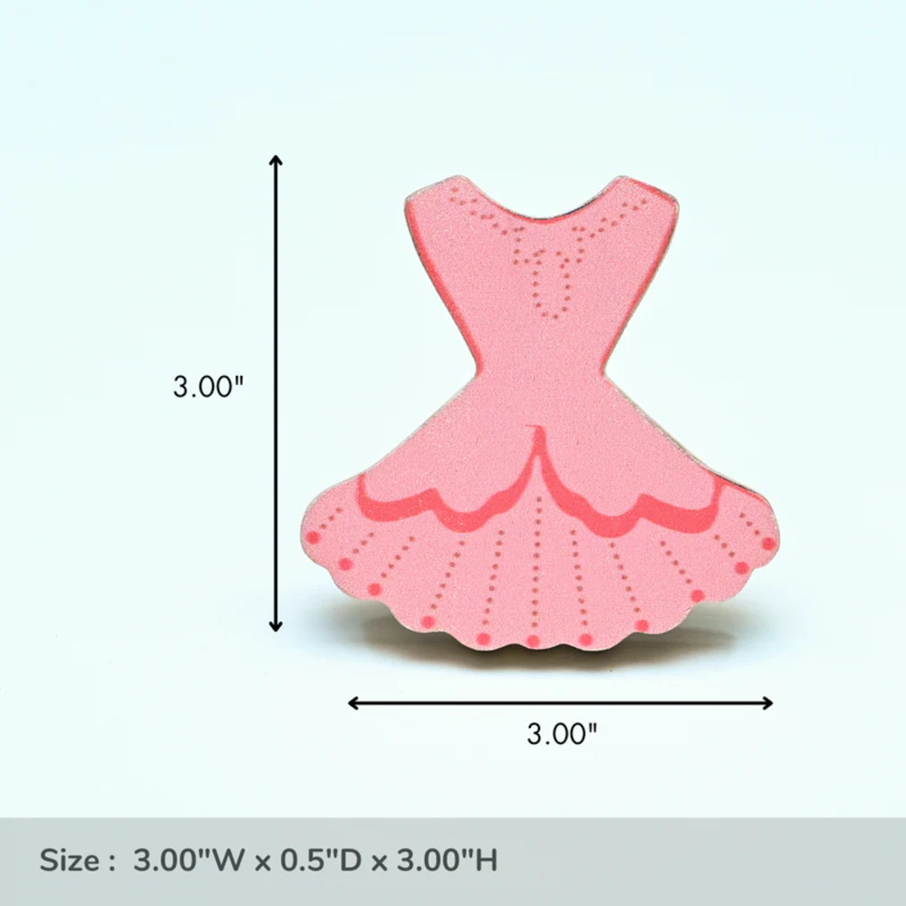 Handmade Pine Wood Pink Dress Knob for Kids Furniture